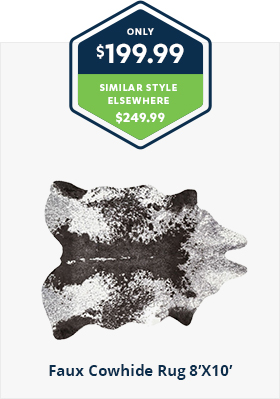 Faux Cowhide Rug